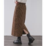 レオパードジャカードニットスカート【洗濯機OK】 | OPAQUE.CLIP | 詳細画像5 