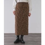 レオパードジャカードニットスカート【洗濯機OK】 | OPAQUE.CLIP | 詳細画像9 