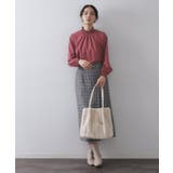 シャーリングハイネックブラウス【洗濯機OK】 | OPAQUE.CLIP | 詳細画像10 