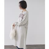 ロゴプリント裏毛ワンピース【洗濯機OK】 | OPAQUE.CLIP | 詳細画像1 