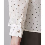 プリント柄タックデザインブラウス【洗濯機OK】 | OPAQUE.CLIP | 詳細画像18 