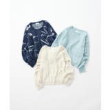 スパンコールフェザーVネックニット【洗濯機OK】 | OPAQUE.CLIP | 詳細画像60 