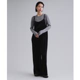 【es】ベロアサロペット【洗濯機OK】 | OPAQUE.CLIP | 詳細画像1 