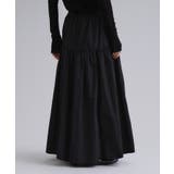 【es】ナイロンティアードマキシスカート【洗濯機OK】 | OPAQUE.CLIP | 詳細画像1 