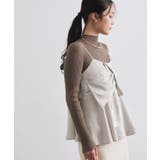 サテンキャミブラウス【洗濯機OK】 | OPAQUE.CLIP | 詳細画像5 