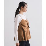 サテンキャミブラウス【洗濯機OK】 | OPAQUE.CLIP | 詳細画像14 