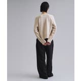 【es】メリノウール クルーミドルゲージニット | OPAQUE.CLIP | 詳細画像7