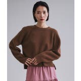 ブラウン(043) | 【es】メリノウール クルーミドルゲージニット | OPAQUE.CLIP