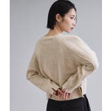 ベージュ(052) | 【es】メリノウール クルーミドルゲージニット | OPAQUE.CLIP