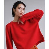 レッド(062) | 【es】メリノウール クルーミドルゲージニット | OPAQUE.CLIP