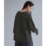 【es】フラッフィーウールVネックニット【洗濯機OK】 | OPAQUE.CLIP | 詳細画像1