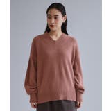 【es】フラッフィーウールVネックニット【洗濯機OK】 | OPAQUE.CLIP | 詳細画像13