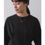 襟付きドルマントップス【洗濯機OK】 | OPAQUE.CLIP | 詳細画像1