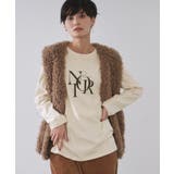 ライトベージュ(051) | ロングロゴTシャツ【洗濯機OK】 | OPAQUE.CLIP