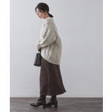 ケーブルローゲージニットカーディガン【洗濯機OK】 | OPAQUE.CLIP | 詳細画像4