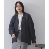 ケーブルローゲージニットカーディガン【洗濯機OK】 | OPAQUE.CLIP | 詳細画像10