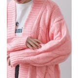 ケーブルローゲージニットカーディガン【洗濯機OK】 | OPAQUE.CLIP | 詳細画像18