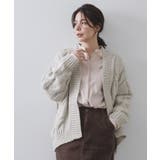 グレー(012) | ケーブルローゲージニットカーディガン【洗濯機OK】 | OPAQUE.CLIP