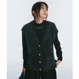 フェザーヤーンニットベスト【洗濯機OK/抗ピル】 | OPAQUE.CLIP | 詳細画像1