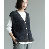 フェザーヤーンニットベスト【洗濯機OK/抗ピル】 | OPAQUE.CLIP | 詳細画像4