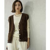 フェザーヤーンニットベスト【洗濯機OK/抗ピル】 | OPAQUE.CLIP | 詳細画像9