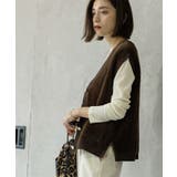 フェザーヤーンニットベスト【洗濯機OK/抗ピル】 | OPAQUE.CLIP | 詳細画像10