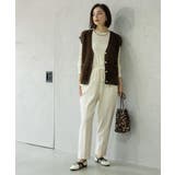 フェザーヤーンニットベスト【洗濯機OK/抗ピル】 | OPAQUE.CLIP | 詳細画像12