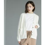 フェザーヤーンカーディガン【洗濯機OK/抗ピル】 | OPAQUE.CLIP | 詳細画像5 