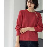 ボタンデザインラメニット【洗濯機OK】 | OPAQUE.CLIP | 詳細画像19 