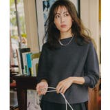 ラメガーターボートネックニット【洗濯機OK】 | OPAQUE.CLIP | 詳細画像1