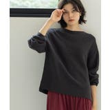 チャコールグレー(614) | ラメガーターボートネックニット【洗濯機OK】 | OPAQUE.CLIP