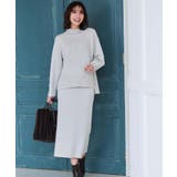 ラメスパンコールハイネックニット/セットアップ対応可【洗濯機OK】 | OPAQUE.CLIP | 詳細画像3