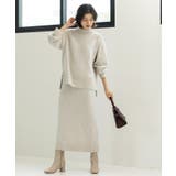 ラメスパンコールナロースカート/セットアップ対応可【洗濯機OK】 | OPAQUE.CLIP | 詳細画像6 