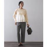 フリルドッキングニット【洗濯機OK】 | OPAQUE.CLIP | 詳細画像10