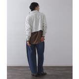 ロゴ刺繍ハーフジップトップス【洗濯機OK】 | OPAQUE.CLIP | 詳細画像3 