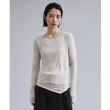 【es】シアーリブアシメレイヤードカットソー | OPAQUE.CLIP | 詳細画像15 