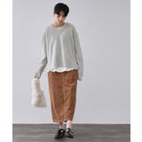 リラクシーVネックミドルゲージニット【洗える】 | OPAQUE.CLIP | 詳細画像2