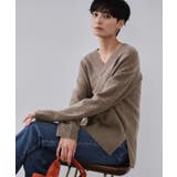 リラクシーVネックミドルゲージニット【洗える】 | OPAQUE.CLIP | 詳細画像5