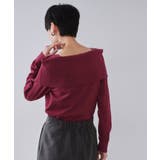 オフショルダーニット【洗濯機OK】 | OPAQUE.CLIP | 詳細画像9