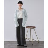 アンゴラ/フォックスブレンド ニットカーディガン【洗濯機OK】 | OPAQUE.CLIP | 詳細画像10