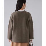 アンゴラ/フォックスブレンド ニットカーディガン【洗濯機OK】 | OPAQUE.CLIP | 詳細画像5