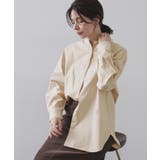 ベージュ(052) | バンドカラーシャツ【洗濯機OK】 | OPAQUE.CLIP