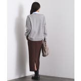 襟付きロゴジャカードニット【洗濯機OK】 | OPAQUE.CLIP | 詳細画像18