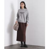 襟付きロゴジャカードニット【洗濯機OK】 | OPAQUE.CLIP | 詳細画像20