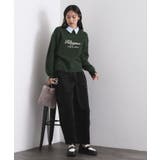 襟付きロゴジャカードニット【洗濯機OK】 | OPAQUE.CLIP | 詳細画像2