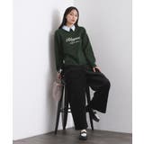 襟付きロゴジャカードニット【洗濯機OK】 | OPAQUE.CLIP | 詳細画像3