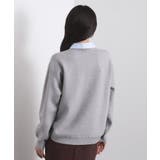 襟付きロゴジャカードニット【洗濯機OK】 | OPAQUE.CLIP | 詳細画像24