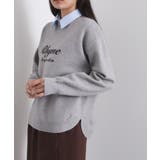 襟付きロゴジャカードニット【洗濯機OK】 | OPAQUE.CLIP | 詳細画像26