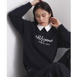 ネイビー(094) | 襟付きロゴジャカードニット【洗濯機OK】 | OPAQUE.CLIP