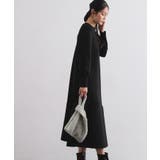 裾フレアニットワンピース【洗濯機OK/抗ピル】 | OPAQUE.CLIP | 詳細画像1